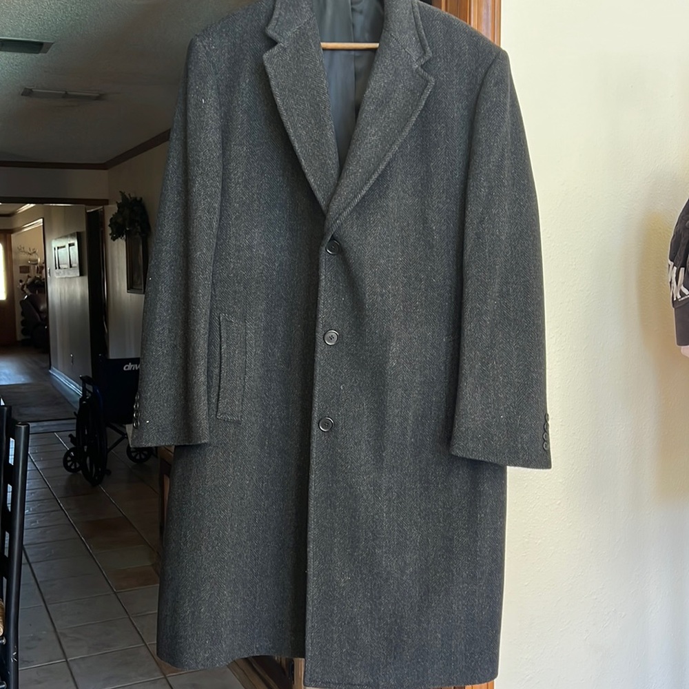 Mens wool coat Large